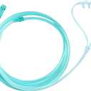 7 Pack High-Flow Soft Nasal Oxygen Cannula and 7' Tubing, Universal Connector, Kink Resistant