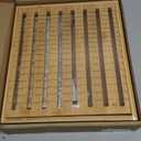 Bread Slicer for Homemade Bread - 10.5" Adjustable Sourdough Slicer with Crumb Catcher & Serving Tray - Stable Wood Bread Cutter Guide for Kitchen