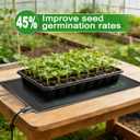 Bestio Seeding Heat Mat 10"x 20.75", 2 Pack Waterproof Durable Heat Mat for Seed Starting, UL and MET Certified Plant Heating Pad for Seed Germination, Hydroponics, Greenhouses