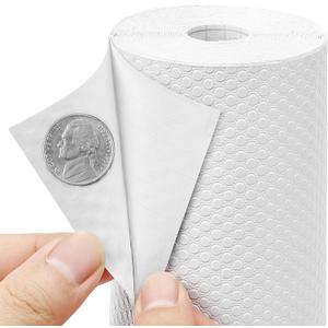 Self Adhesive Cabinet Shelf Liners: 20" W x 240" L Non-Slip Removable Large