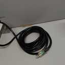 POWGRN 15 Ft 10AWG Black Outdoor Extension Cord Waterproof Heavy Duty 10 Gauge 3 Prong, Flexible Cold-Resistant Power Cord Indoor & Outside with Lighted Indicator End, 15Amp 1875W SJTW ETL Listed