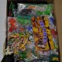 Paterr 94 Pcs Reptile Party Favors Reptile Birthday Party Supplies Decorations Include Gift Bags Slap Bracelets Badges Tattoos Stickers frog Lizard Toys Stretchy Sticky Toys for Boy Girl