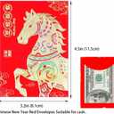 2 x Red Envelopes Chinese New Year Of The Horse 2026,, Lucky Money Envelopes For Lunar New Year, Li Xi Hongbao With 6 Gold Embossed Patterns Colorful 36Pcs Medium
