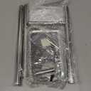 Toilet Paper Holder Stand with Top Storage Shelf, Free Standing Toilet Roll Dispenser for Bathroom, Holds 4 Reserve Rolls (Silver)