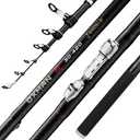 OXMAN Telescopic Surf Fishing Rod 11'8'' Long Shot Portable Travel Inshore Pole 27T High Carbon Fiber Lightweight Stainless Steel Guides Bass Salmon Trout Rod, 3.6m 3.9m 4.2m 4.6m 5m