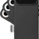 LONLI Classic | Gold-Rated Leather - European Genuine Vele Leather Case for iPhone Air - [Built-in Camera Control and Compatible with Magsafe] - Black