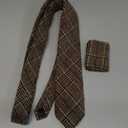 Solid Color Cotton Cashmere Necktie and Pocket Square Tie Clip Sets for Men