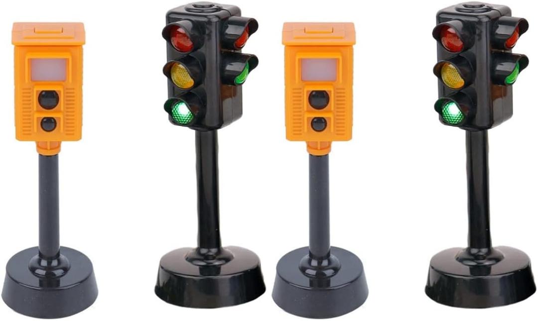 Toyvian 4 Pcs Traffic Light Traffic Light Toy Mini Traffic Signs Light Model Toy Toy for Kids