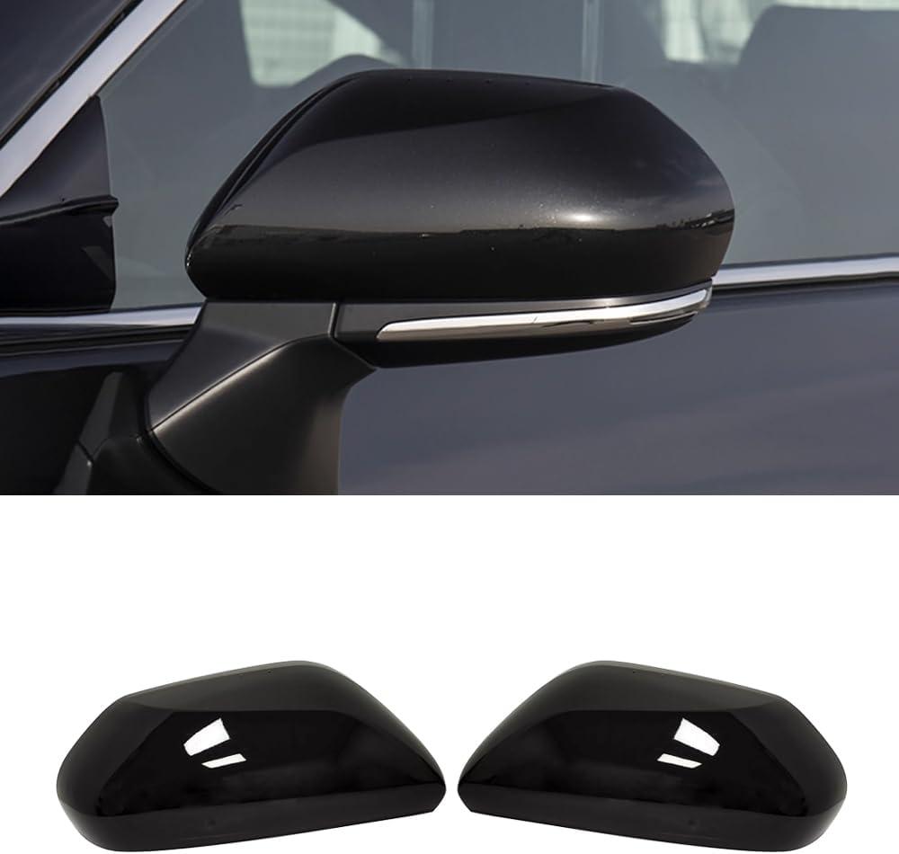 Side Mirror Cover Compatible with Toyota (Camry 2018-2025, OEM Style-Gloss Black)