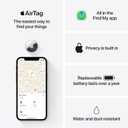 Apple AirTag (1st Generation). Keep Track of and find Your Keys, Wallet, Luggage, Backpack, and More. Simple one-tap Set up with iPhone or iPad, Bluetooth