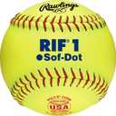 Rawlings | RIF Soft-Dot ASA Fastpitch Softball | SR10RYSA | 10" - Youth | 12 Count