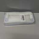 ANGOOBABY Large Grid Mesh Pencil Case 2 Compartment Pen Bag Clear Handheld Multifunction Pencil Pouch Transparent Makeup Bag for Teen Student College Business Travel Office Adult - Blue