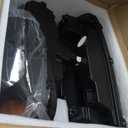 Torchbeam Headlights Assembly Compatible with 1999-2002 Chevy Silverado 1500/2500 OE Headlamp Replacement for 2001-2006 Tahoe Pair Fornt Head light Amber Reflector Smoke Lens