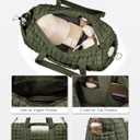 Quilted Travel Duffle Bag for Women Medium Weekender Bag Puffer Overnight Bag Large Soft Puffy Duffel Bag Carry-On Gym Bag Lightweight Personal Item Travel Bag for Trips Business Sport Airplane
