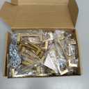 Ravinte 30 Pack Solid 3 Inch Kitchen Square Cabinet Handles Brushed Brass Drawer Pulls Kitchen Cabinet Hardware Handles (3" Hole Center)