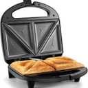 OSTBA Sandwich Maker, 2 Slice Grilled Cheese Maker with Non-stick Triangle Plates, Indicator Lights, Cool Touch Handle, Easy to Clean and Store, 750W