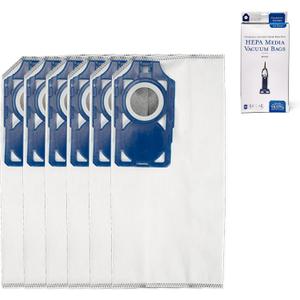 Riccar R30D HEPA Filter Vacuum Cleaner Bags, Charcoal-Infused Tandem Air Blue, Six Bags Included, RNHC-6