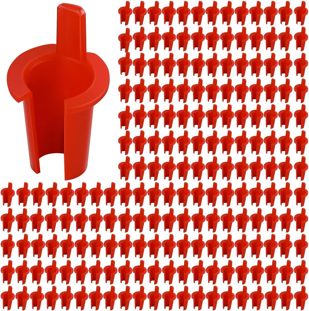 BBTO 400-pack 5/16 Inch Anti-short Bushing 3/8 Inch Electrical Mc/bx Cable Bushing Red Head Electrical Wire Connectors for 14/2-12/2 Mc Cable