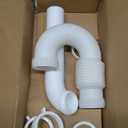 Flexible P Trap for Bathroom Sink, Flex Drain Pipe for Bathroom Sink Drain Kit and Kitchen Sink Drain Kit, 1-1/2" or 1-1/4" Expandable Sink Trap, Slip Joint or Direct Connection 1/2 Inch P Trap Kit