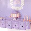 20Pcs Purple Music Party Gift Bags Non-woven Goodie Bag Reusable with Handle for Music Fans Gathering Purple Themed Birthday Decoration Supplies