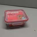 Glass Food Container Pyrex Size 6.5 x 6.5 x 2.5 "