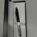 "Achieve Your Dreams" Engraved Ballpoint Gift Pen - LED Light and Stylus Tip - Inspirational Luxury Pen for Encouragement and to Congratulate Students, Graduates and Professionals on Achievements