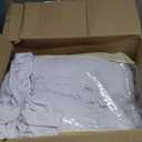 8Pack White Spandex Tablecloths for 8 Foot Rectangle Tables, Wrinkle Free Stretchy Fitted 8FT Table Cloths Cover Desk Skirt for Parties Weddings Birthday Banquet Baby Shower Events