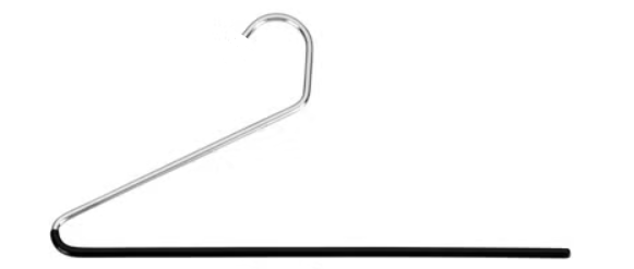TOPIA HANGER  Chrome Metal Pant Hangers, Pack of 15