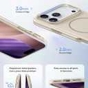 Vihibii for iPhone 17 Pro Case Slim, [Compatible with Magsafe], Invisible Camera Stand, Anti-Fading Glow Stylish Case, Military-Grade Protection & Scratch-Resistant Back Phone Cover, 6.3" 2025, White