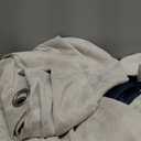 always4u 100% Blackout Soft Velvet Curtains for Bedroom Living Room Thermal Energy Saving 84 Inches Long Luxury Gold Foil Print Drapes 2 Panels White