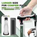 BigAlex Lightweight Collapsible Walking Cane with Soft Comfortable TPR Handle for Seniors and Elderly Adults, Larger Handle for Comfort, Adjustable Support Stick, Portable Travel Aid for Men & Women