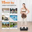 Vibration Plate Exercise Machine, Whole Body Workout Vibrating Plate for Lymphatic Drainage and Weight Loss, Home Fitness Shake Plate Equipment for Full Body Training and Wellness Use