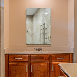 Ruomeng Wall Mirror Beveled Edge Frameless Mirror 24 x 36" Accent Mirror for Bathroom Vanity and Entryway