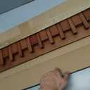 Wall Mounted Coat Rack with Shelf, 12 Flip-Down Hooks, Walnut