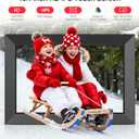 BIGASUO Digital Picture Frame, 10.1" Frameo Digital Frame WiFi with 32GB Memory, 1280x800 IPS Touch Screen, Send Photos/Videos from Your Phone Anywhere, Photo Gifts for Parents and Grandparents