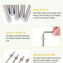 Crib Screws Bolts Hardware Replacement Kit, 28 Set M6x20/40/60/80mm Hex Bolts & M6x12mm Barrel Nuts with Wrench - Verify Size Compatibility Before Purchase