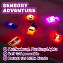 Tub Works Emergency Cars Light Up Bath Toys, 6 Pack | Water-Activated Light Up Toys Flash & Change Color | Soft, Squeezable Baby & Toddler Bath Toys | Sensory Toys with Bath Lights for Kids Bath