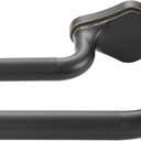 Matte Black Gold Double Curtain Rods For Windows 48-88 Inch,Heavy Duty Double Curtain Rod with Aluminum Finials and Bracket,Adjustable Double Window Rods For Blackout Or Room Darkening Panels