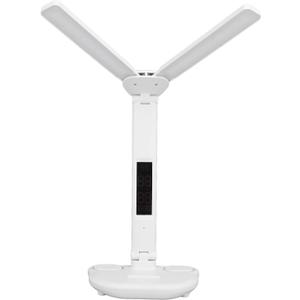 Foldable Desk Lamp, Stepless 3 Color Temperature Desk Lamp Touch Control Multifuctional Table Reading Lamp with Pen Holder & USB Port Adjustable Angle Table Lamp for Home Office