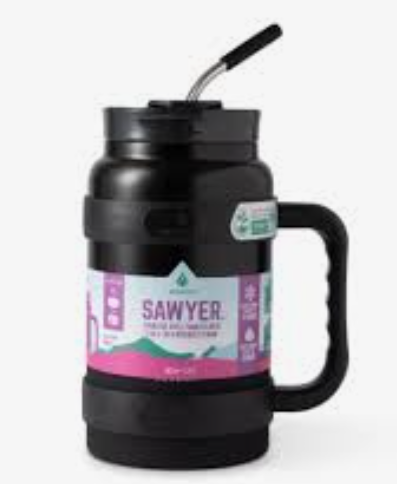 Manna Sawyer Stainless Steel Bottle, Black 50 oz