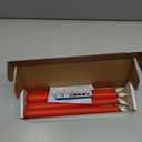 6 Pcs Red Flameless Taper Candles with Remote Timer Dimmer, Plastic Led Taper Candles Realistic, 9.6 Inches Battery Operated Candlesticks Flickering, for Party Holiday Christmas Decor