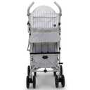 babyGap Classic Stroller - Lightweight Stroller with Recline, Compact Fold & Removable Parent Organizer - Made with Sustainable Materials, Grey Stripes