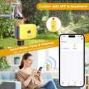 WiFi Water Timer for Garden WiFi Sprinkler Timer Outdoor, Irrigation Timers 1 Outlet Brass Inlet WiFi Hose Timers with APP Remote Control/Rain Delay/Manual for Garden/Lawn/Yard Watering System