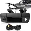 Tailgate Handle Backup Camera Fit for Dodge RAM 1500 2009-2017,Fit for Dodge RAM 2500 3500 2010-2017 Tailgate Reversing Rear View Park Assist Camera RCA Plug Replace# 68084284AB