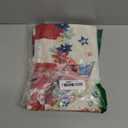 4th of July Table Runner Cardinal Flowers Flag Stripe Memorial Day Independence Day Patriotic Table Decoration Home Kitchen Party Supply 13x72 Inch