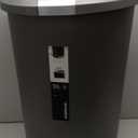 simplehuman 50 Liter / 13 Gallon Semi-Round Kitchen Step Trash Can with Secure Slide Lock, Grey Plastic (Gray)