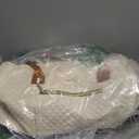 Weekender Bags for Women, Travel Tote Duffle Bag Carry On Overnight Bag with Cosmetics Bag and Crossbody Purse for Gym Hospital, Gifts for Women, Beige Brown (Medium)