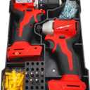 Packout Organizer for M18 Drill Driver and Impact Models (3601-20) and (3650-20)- Liner for Milwaukee Compact Toolbox