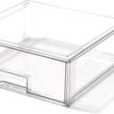 BINO | Stackable Storage Drawers, X-Large - Clear | THE CRATE COLLECTION | Storage Bins With Drawers | Bathroom Organizers | Under Sink Organizer | Vanity Cabinet Home Organization