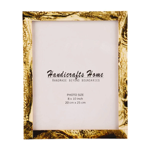 Beyond Your Thoughts 8x10 Picture Photo Frame Glass 1 Pack Antique with Matted for 5X7 Peacock Blue Color, Vertical or Horizontal, Table Top and Wall Mounting Display